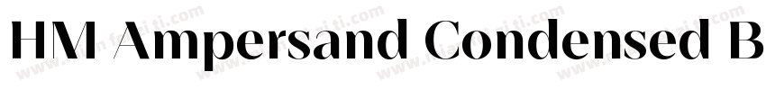 HM Ampersand Condensed Bold字体转换